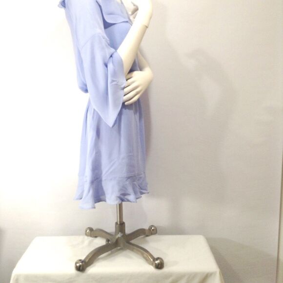 Parker Peyton Purple Lavender Violet Silk One Shoulder Mini Dress NWT Size Small - Picture 6 of 8
